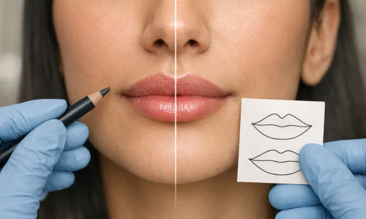 تفاوت ژل لب روسی و نچرال از نظر تکنیک و نتیجه