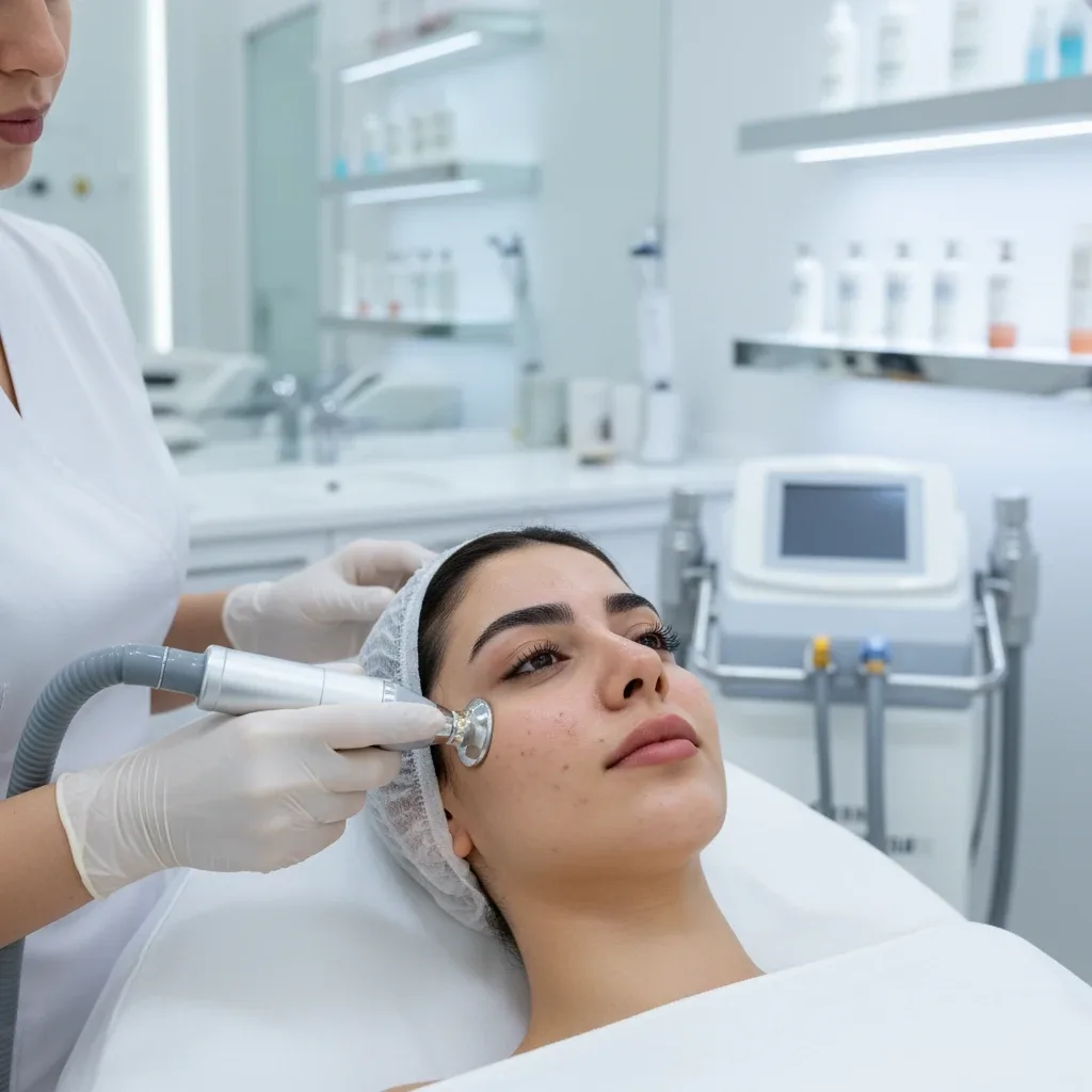 میکرودرم ابریژن برای کنترل چربی و رفع جوش‌های سرسیاه
